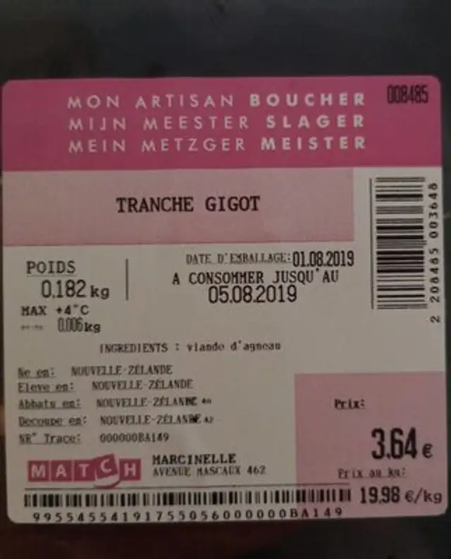 Tranche de gigot