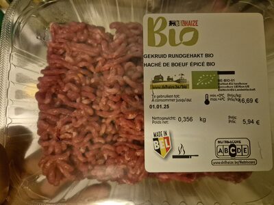 Haché de boeuf épicé bio