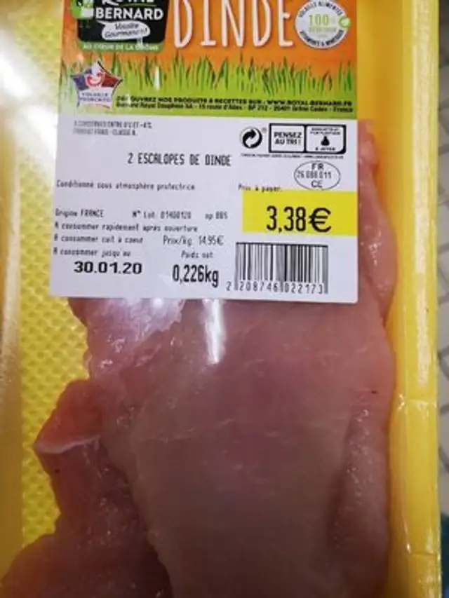 Dinde escalopes