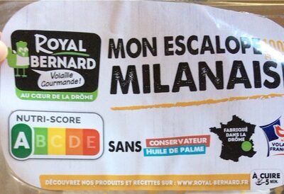 Escalope milanaise front packaging