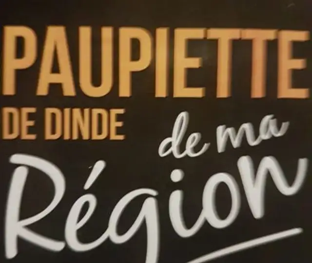 Paupiette de dinde ingredients label
