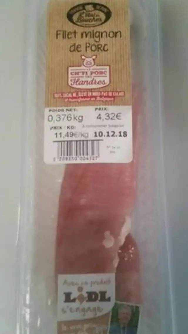Filet mignon de porc