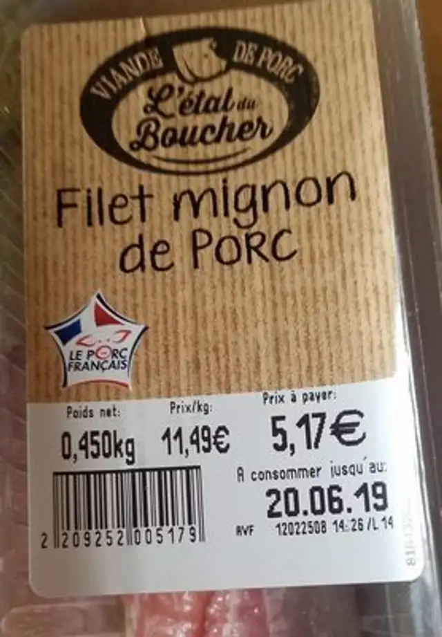 Filet mignon de porc