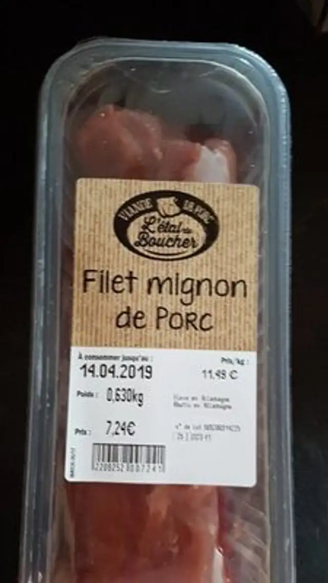 Filet mignon de porc