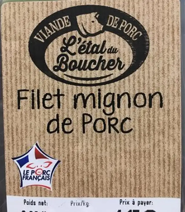 Filet mignon de porc