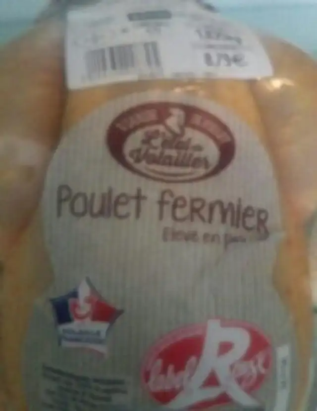 Poulet fermier label rouge