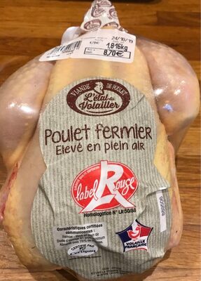 Poulet fermier front packaging