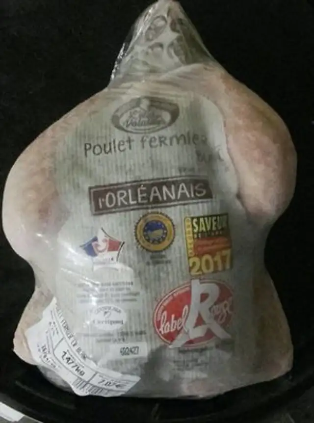 Poulet fermier blanc l  orléanais