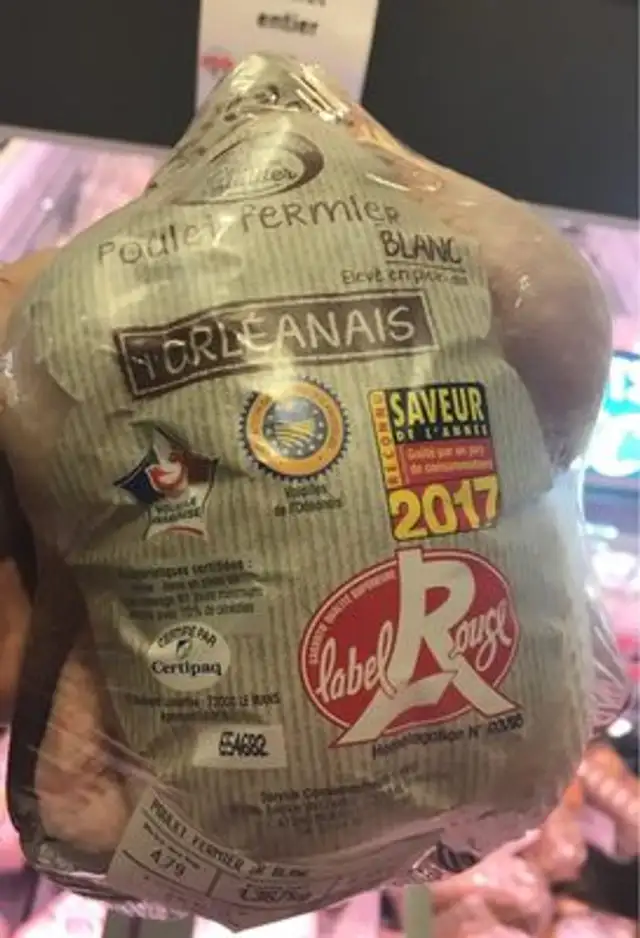 Poulet fermier blanc