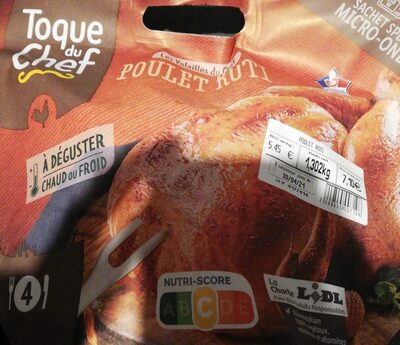 Poulet rôti front packaging