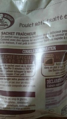 Poulet Rôti front packaging