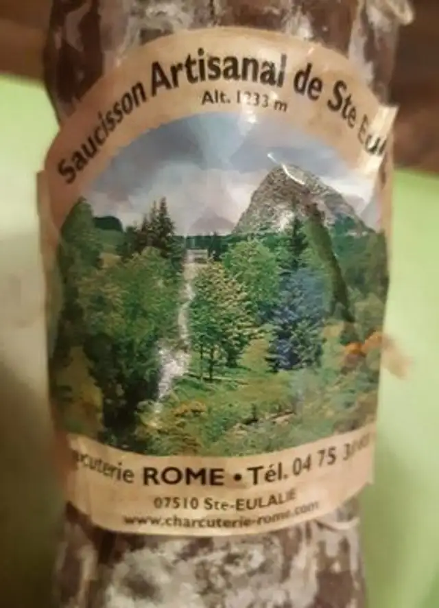 Saucisson artisanal de Ste Eulalie