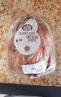 Poulet cuit fumé au bois de hêtre