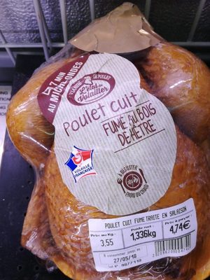 Poulet fumé front packaging
