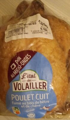 Poulet cuit front packaging