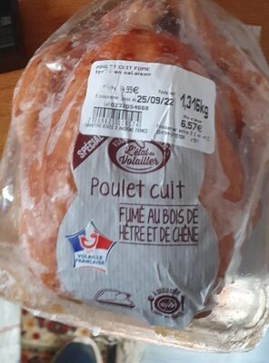Poulet cuit fumé