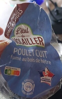 Poulet cuit fumé au bois de hêtre