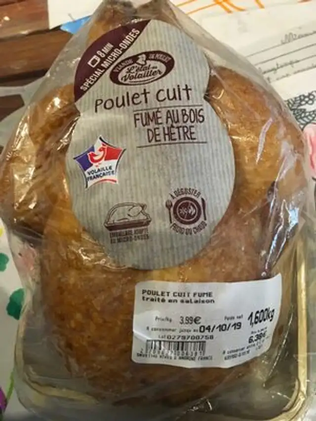 Poulet fumé