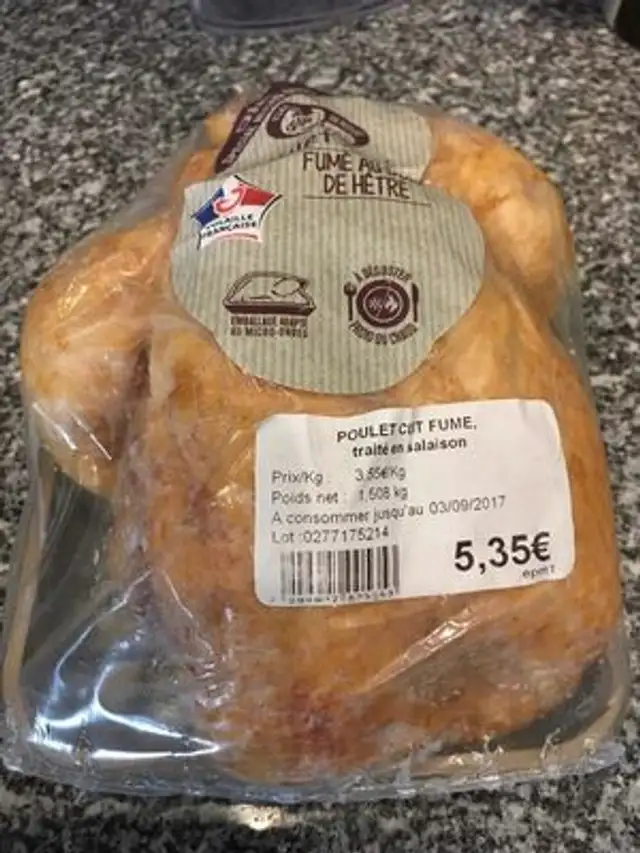Poulet Cuit Fumé