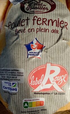 Poulet fermier jaune front packaging