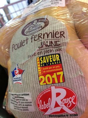 Poulet fermier front packaging