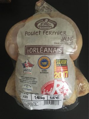 Poulet fermier jaune front packaging
