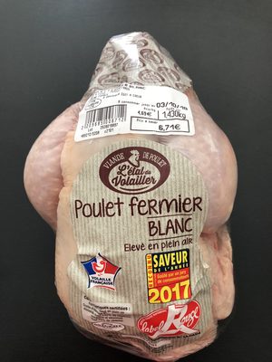 Poulet fermier blanc front packaging