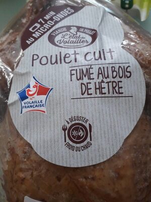 Poulet cuit fumé au bois de hêtre