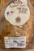 Poulet cuit fumé traité en salaison