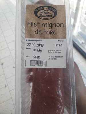 filet mignon de porc
