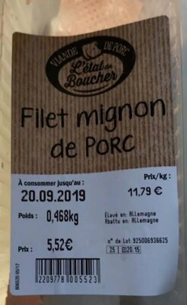 Filet Mignon de porc