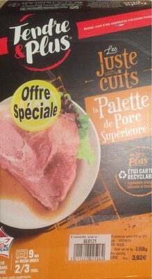 La palette de porc supérieure
