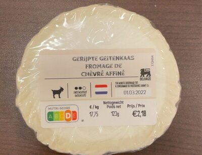 Fromage de chèvré affiné front packaging
