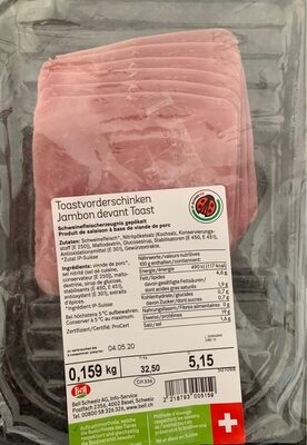 jambon devant toast