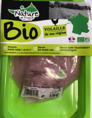 Escalopes de dinde Bio front packaging
