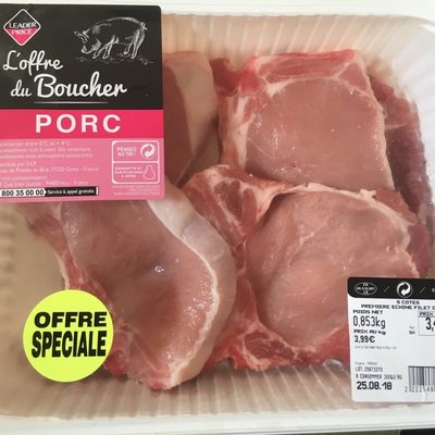 L'offre du boucher Porc