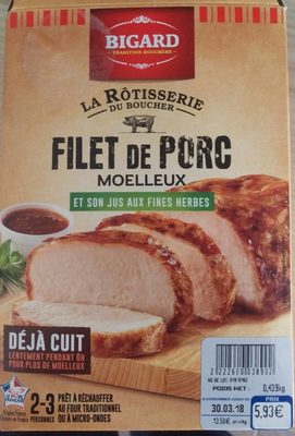 Filet de porc moelleux