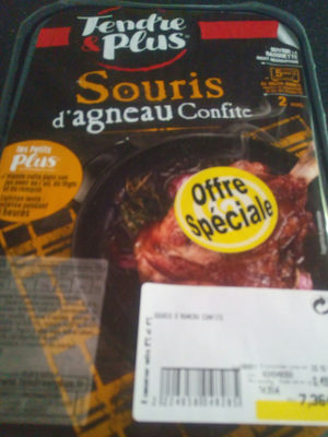 souris d'agneau confite