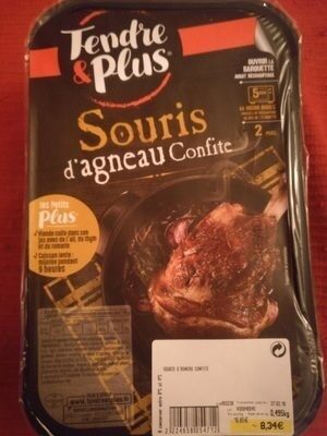 Souris d'agneau confite front packaging