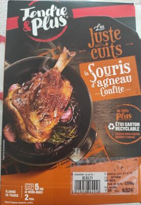 Souris d'agneau confite front packaging