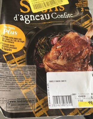 Souris d agneau confite