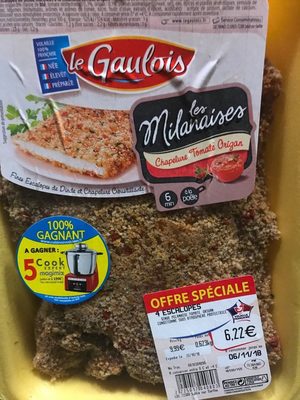 Les milanaises front packaging