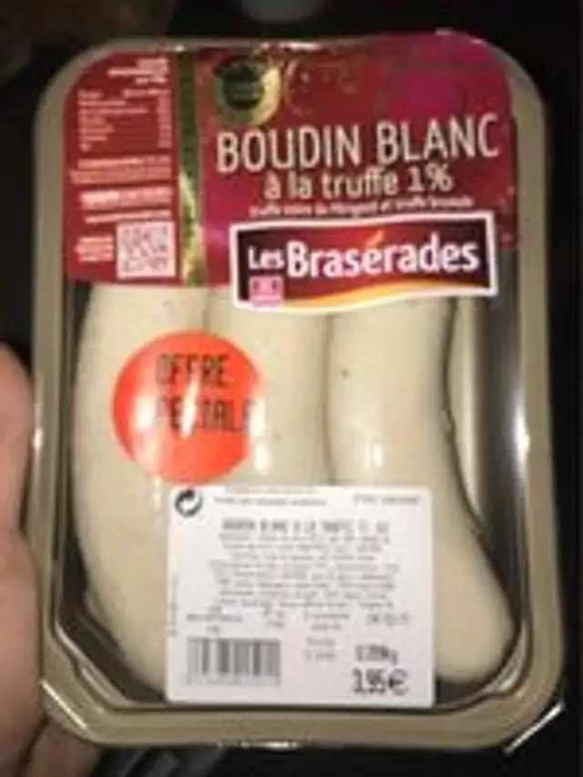 Boudin blanc a la truffe