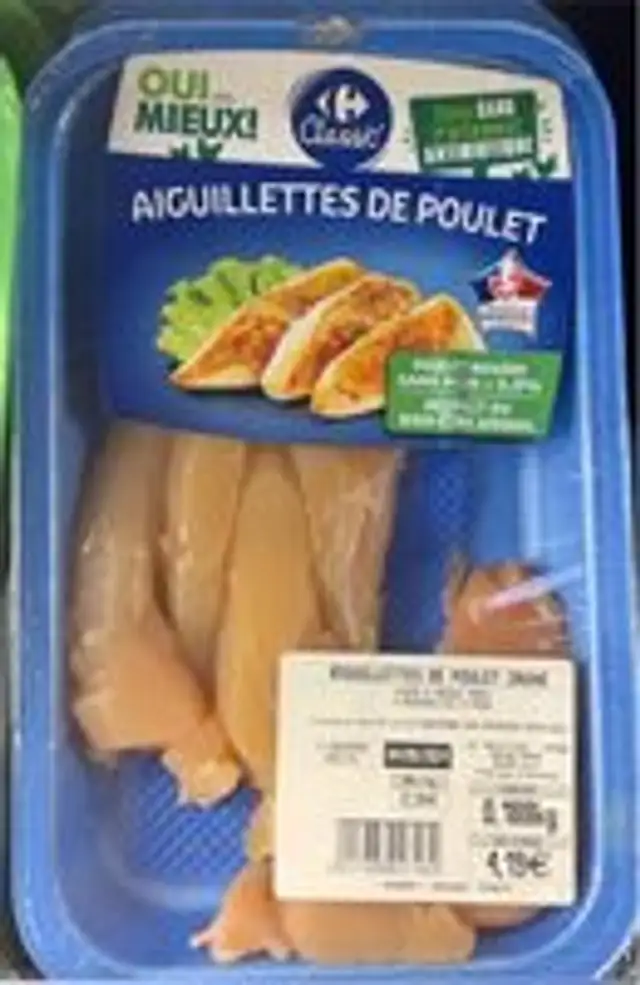 Aiguillettes de poulet jaune