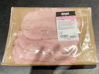 Jambon roti aux herbes front packaging