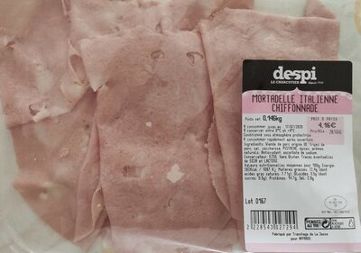 Mortadelle italienne chiffonade