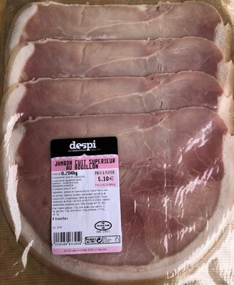 Jambon cuit superieur au bouillon