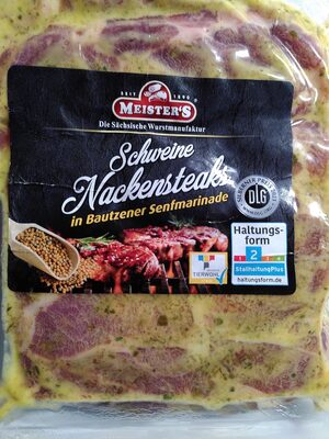 Schweinenackensteaks in Bautzener Senfmarinade