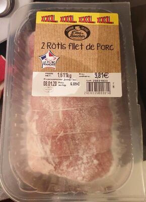Rôtis filet de porc front packaging