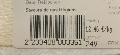 reblochon de Savoie au lait cru nutrition facts table